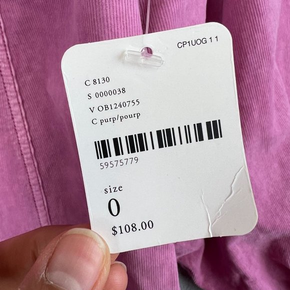 NWT Free People Pink Corduroy Starlight Mini Dress Size 0 - Picture 8 of 10
